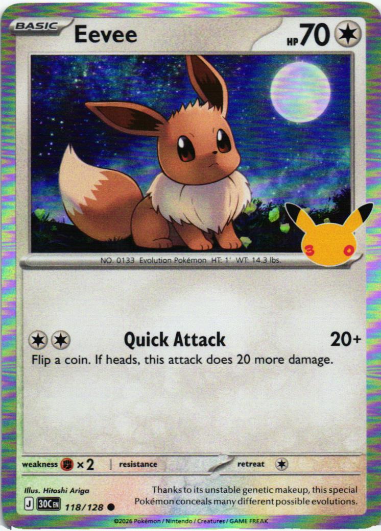 Eevee 118 30th Celebration English