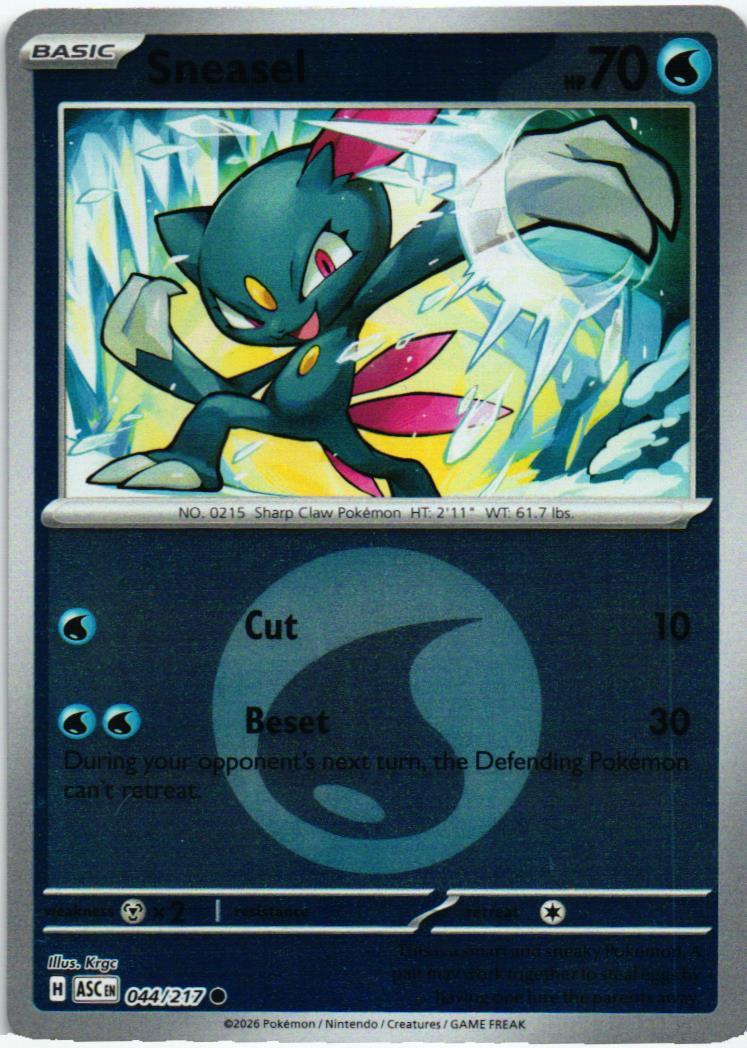ASC Sneasel 044/217 Ascended Heroes Common English