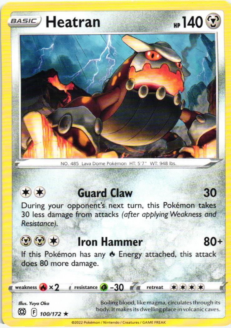 BRS Heatran 100/172 Brilliant Stars Rare English