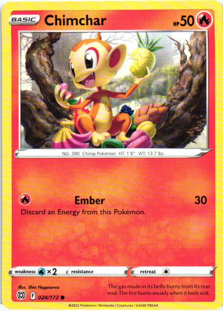 BRS Chimchar 024/172 Brilliant Stars Common English