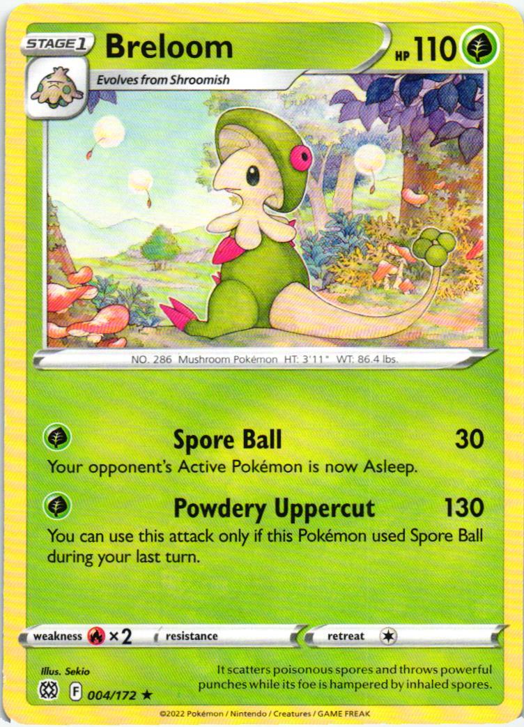 BRS Breloom 004/172 Brilliant Stars Rare English