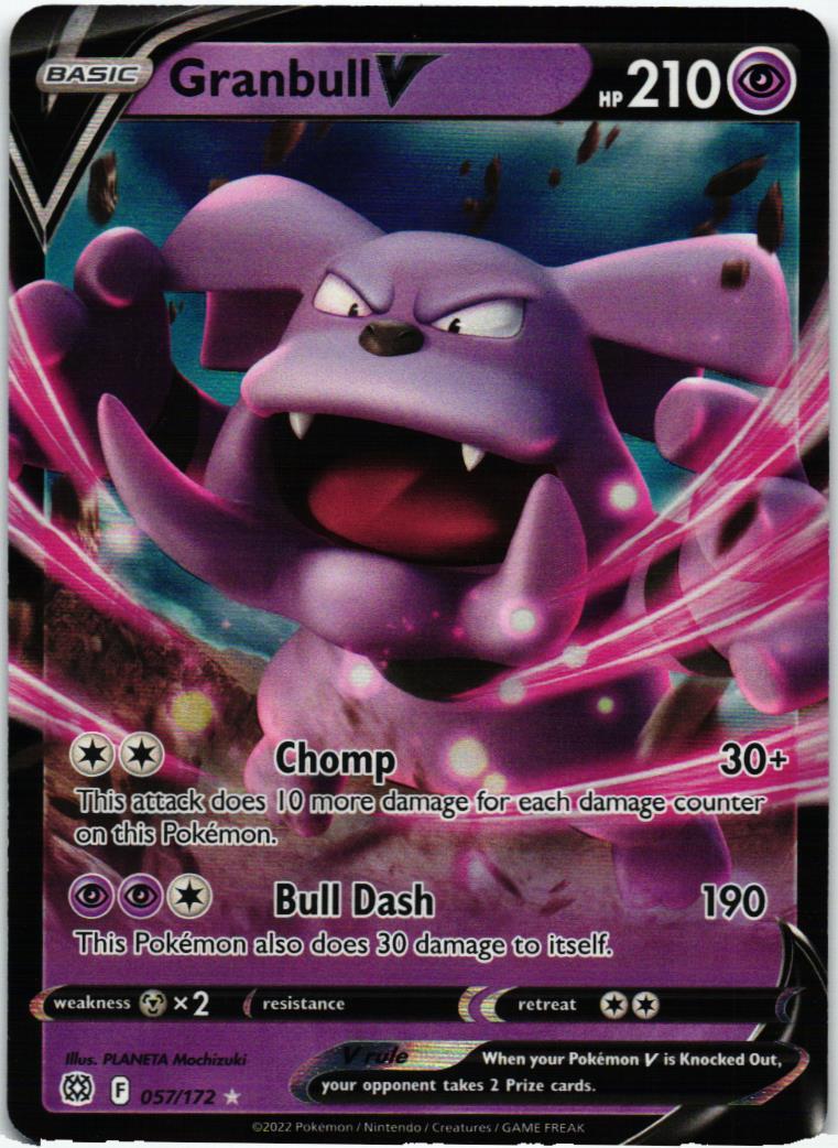 BRS Granbull V 057/172 Brilliant Stars Holo Rare V English