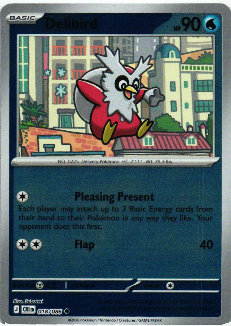 CRI Delibird 018/086 Chaos Rising Uncommon English