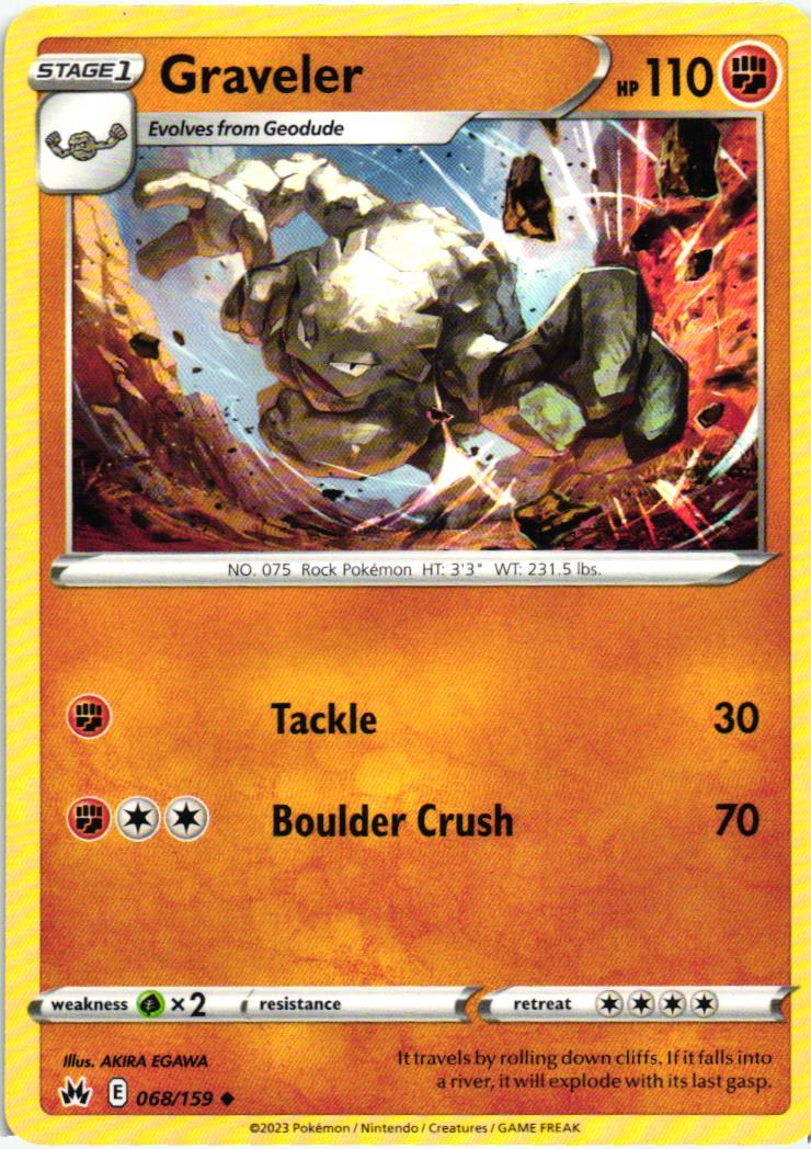 CRZ Graveler 068/159 Crown Zenith Uncommon English