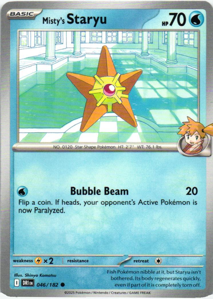 DRI Misty's Staryu 046/182 Destined Rivals Common English