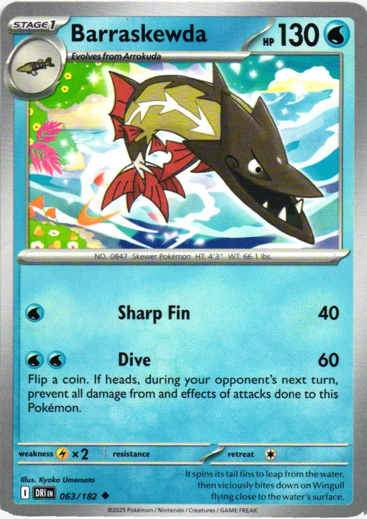 DRI Barraskewda 063/182 Destined Rivals Uncommon English
