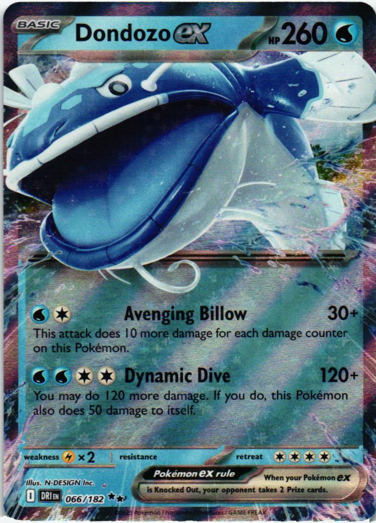 DRI Dondozo ex 066/182 Destined Rivals Double rare English