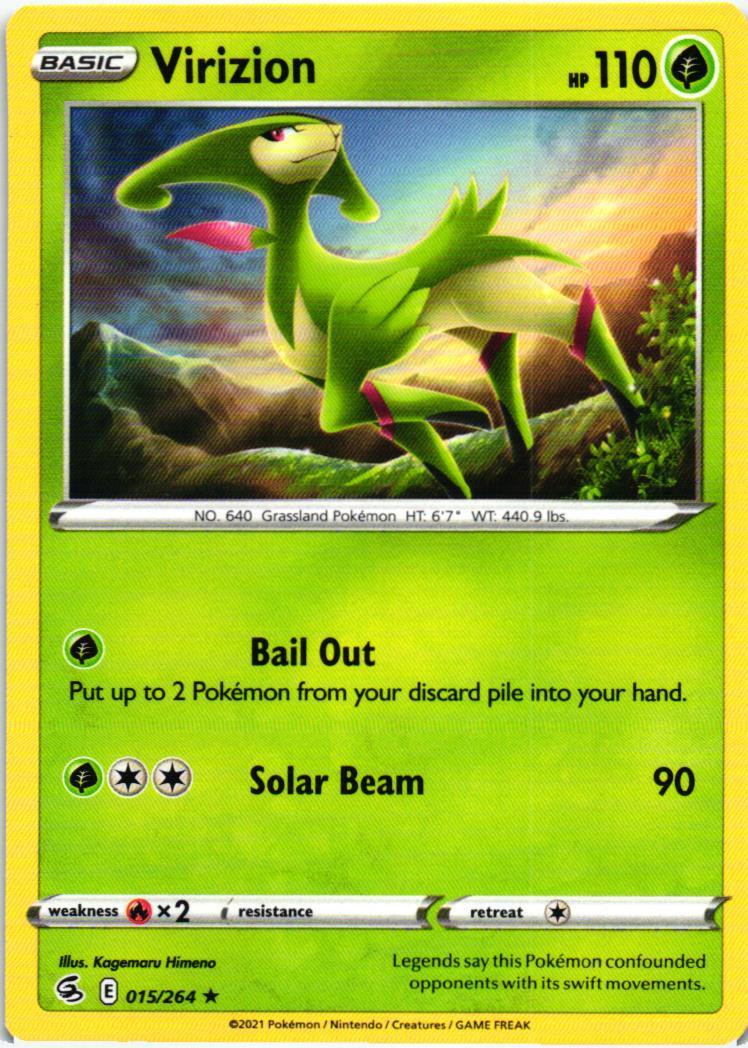 FST Virizion 15/264 Fusion Strike Rare English