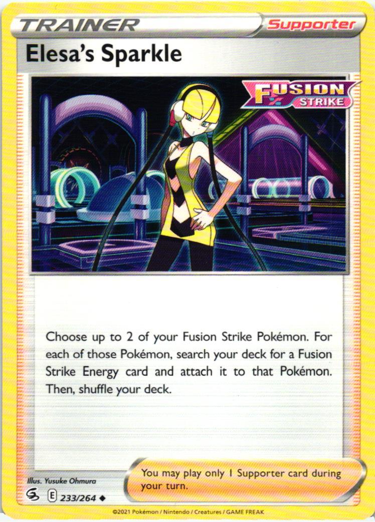 FST Elesa's Sparkle 233/264 Fusion Strike Uncommon English