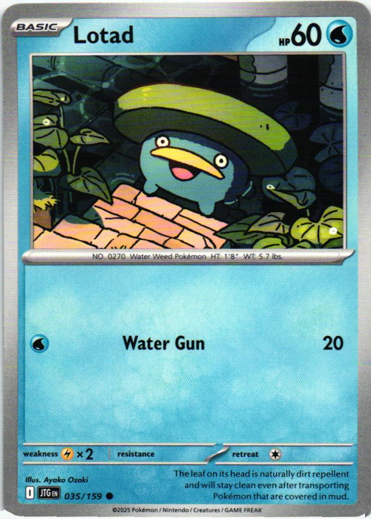 JTG Lotad 035/159 Journey Together Common English