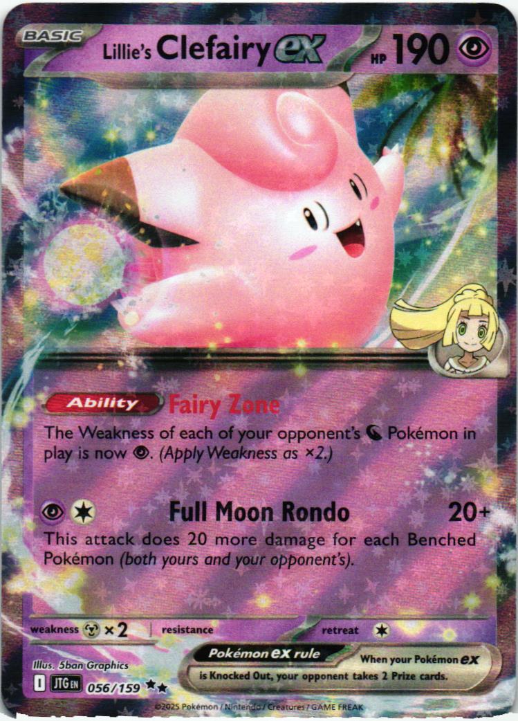 JTG Lillie's Clefairy ex 056/159 Journey Together Double rare English
