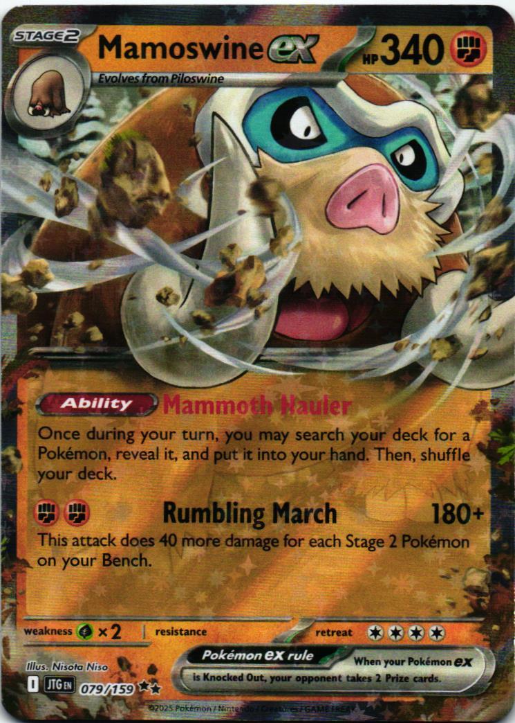 JTG Mamoswine ex 079/159 Journey Together Double rare English