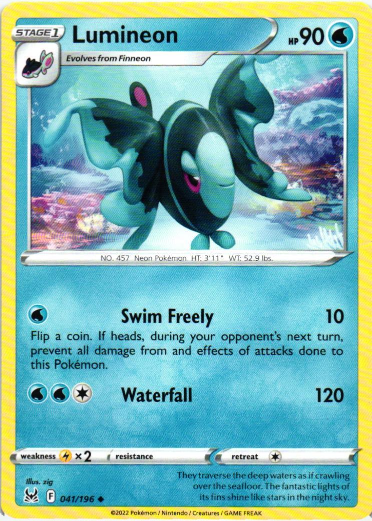 LOR Lumineon 041/196 Lost Origin Uncommon English