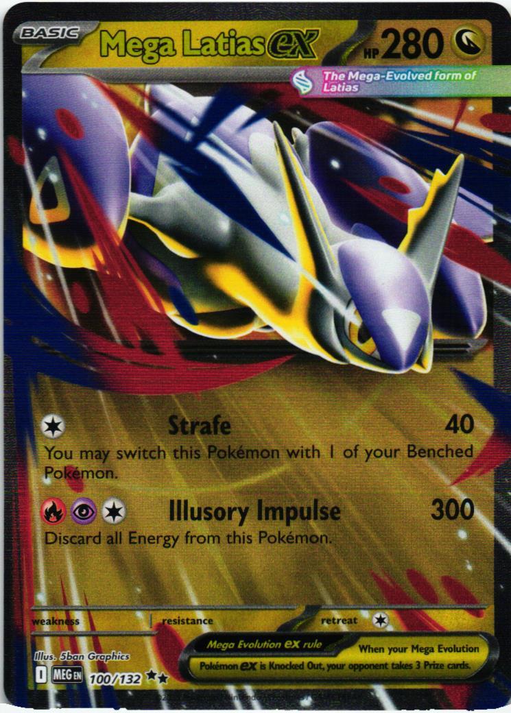 MEG Mega Latias ex 100/132 Mega Evolution Double rare English