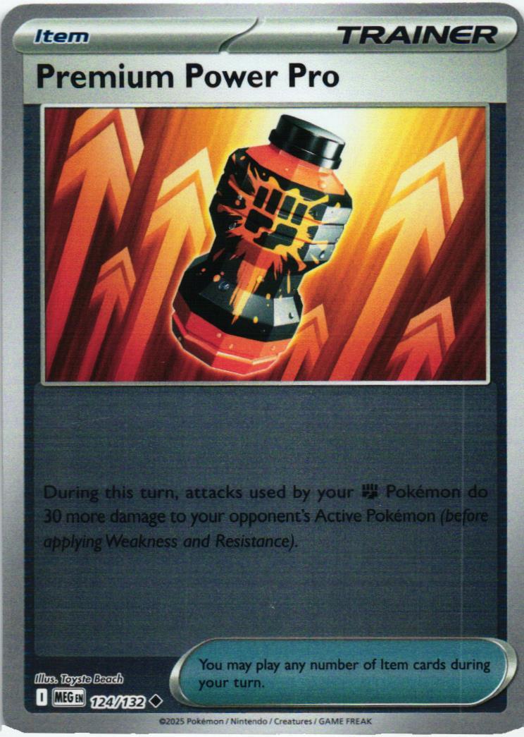 MEG Premium Power Pro 124/132 Mega Evolution Uncommon English