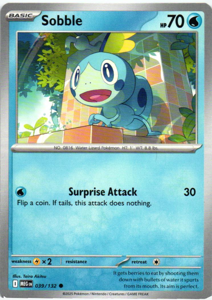 MEG Sobble 039/132 Mega Evolution Common English