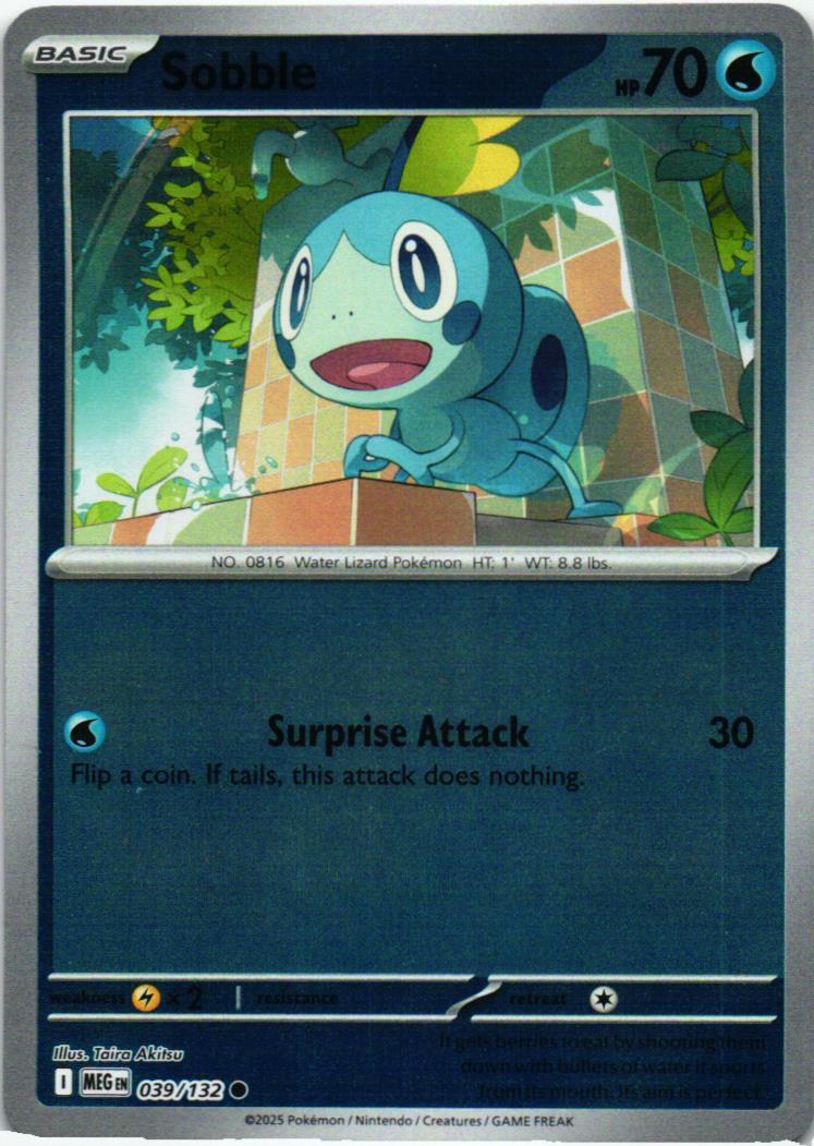 MEG Sobble 039/132 Mega Evolution Common English