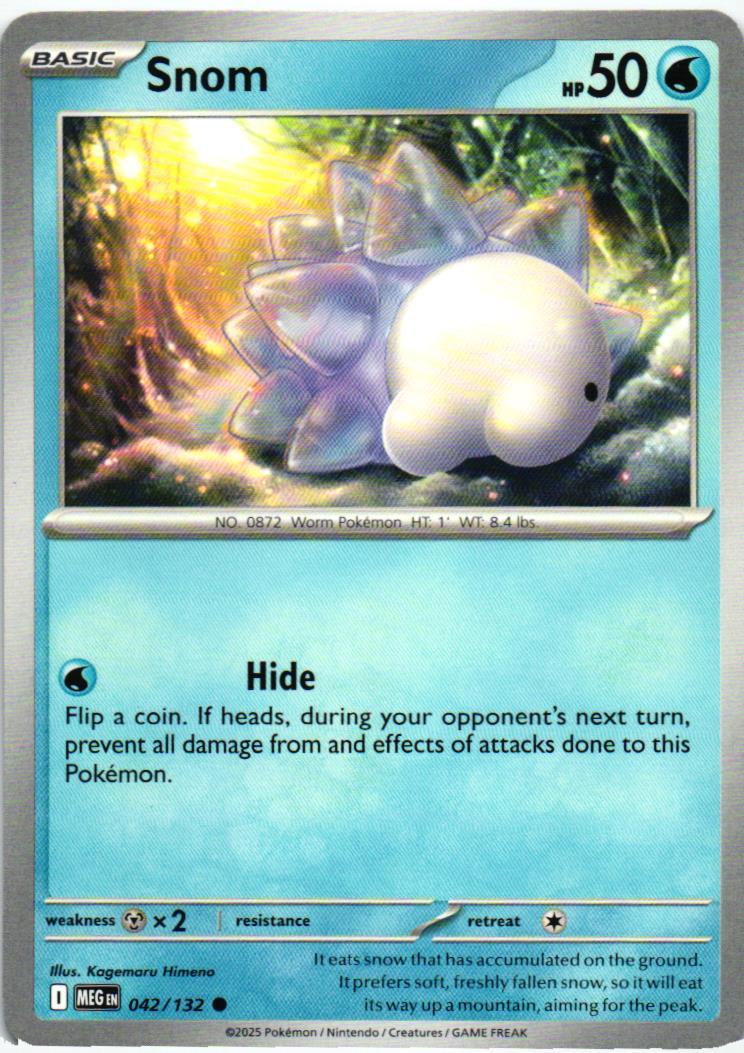 MEG Snom 042/132 Mega Evolution Common English