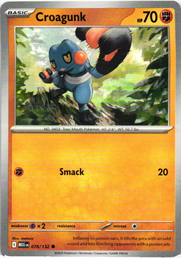 MEG Croagunk 078/132 Mega Evolution Common English