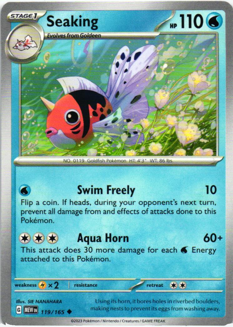 MEW Seaking 119/165 151 Uncommon English