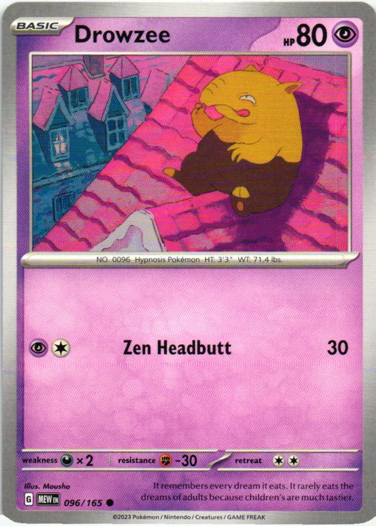 MEW Drowzee 096/165 151 Common English