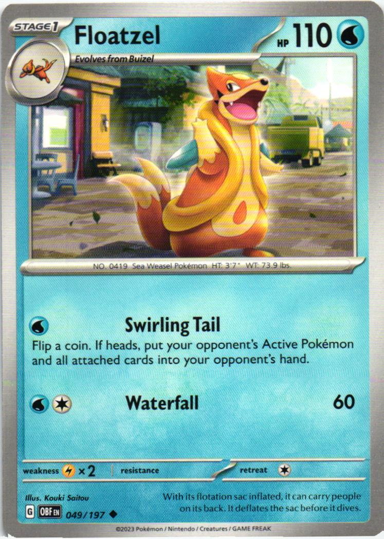 OBF Floatzel 049/197 Obsidian Flames Uncommon English