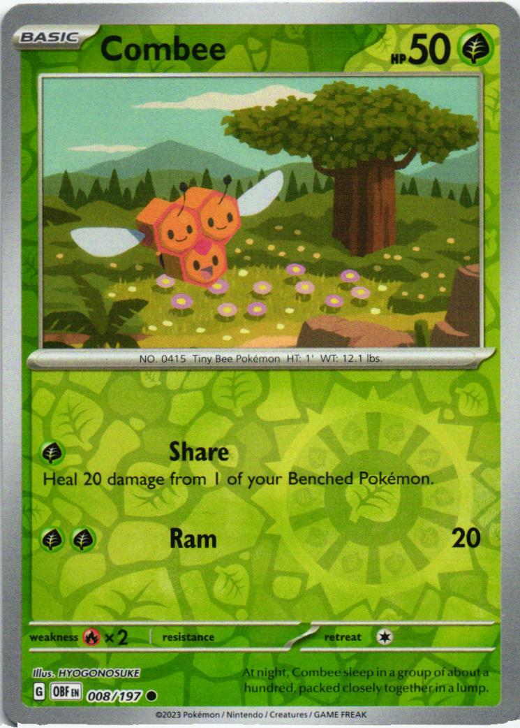 OBF Combee 008/197 Obsidian Flames Common English