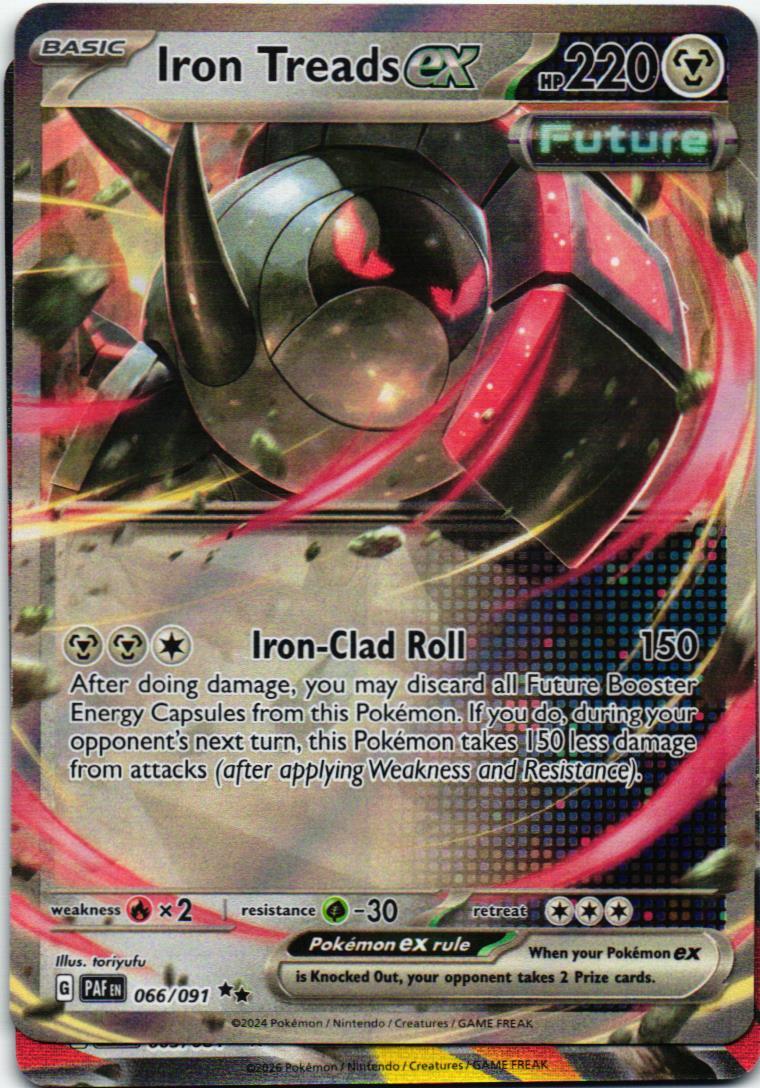 PAF Iron Treads ex 066/091 Paldean Fates Double rare English