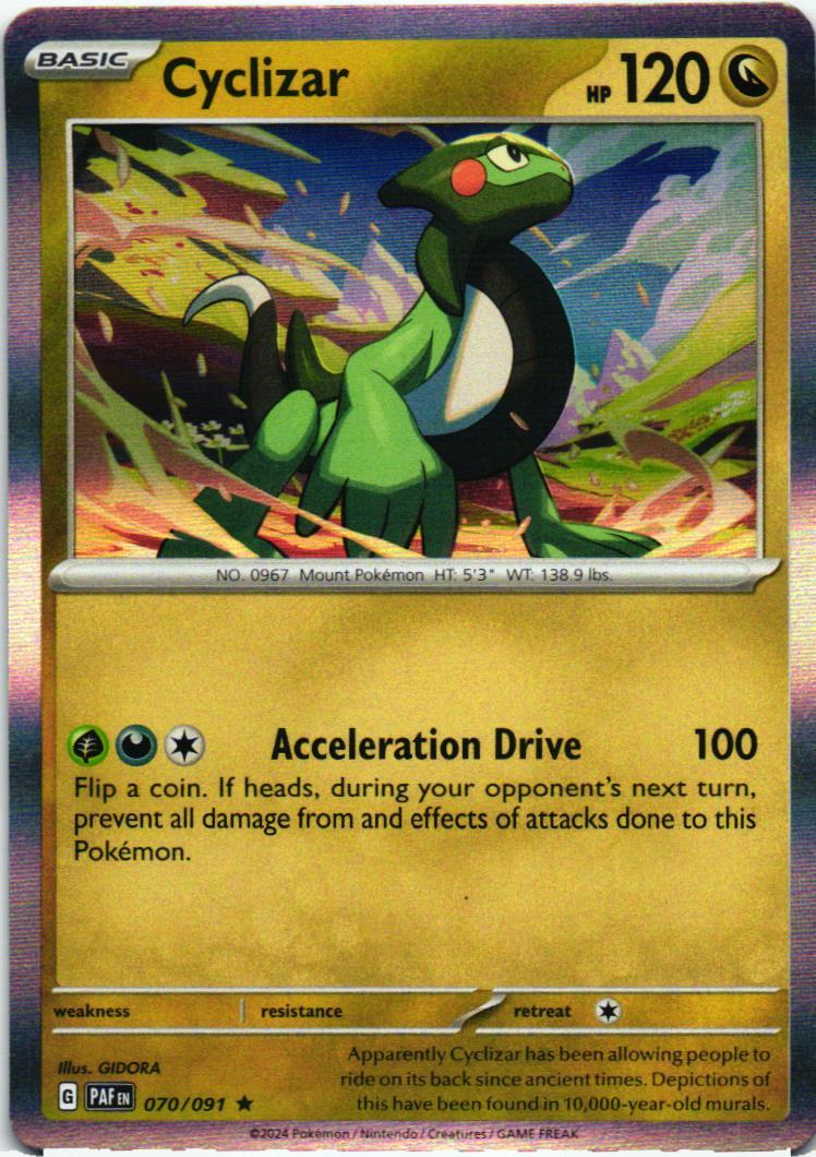 PAF Cyclizar 070/091 Paldean Fates Rare English