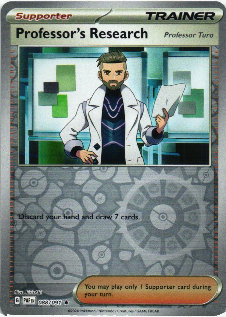 PAF Professor's Research 088/091 Paldean Fates Rare English