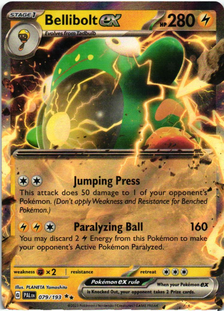 PAL Bellibolt ex 079/193 Paldea Evolved Double rare English