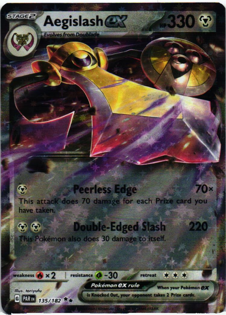 PAR Aegislash ex 135/182 Paradox Rift Double rare English