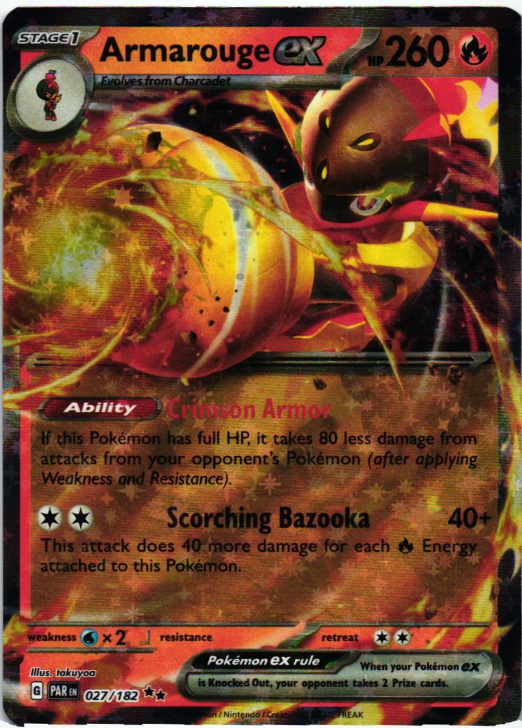 PAR Armarouge ex 027/182 Paradox Rift Double rare English