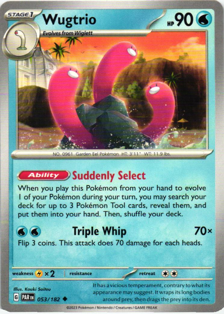 PAR Wugtrio 053/182 Paradox Rift Uncommon English