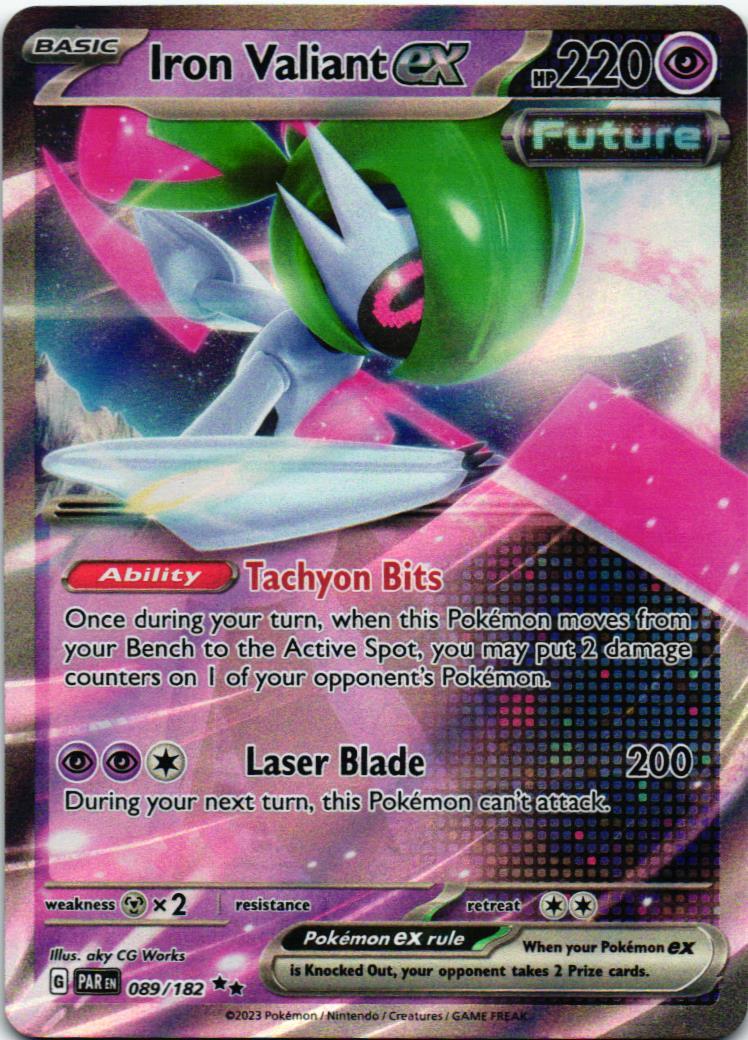 PAR Iron Valiant ex 089/182 Paradox Rift Double rare English