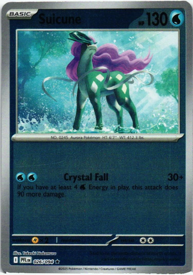 PFL Suicune 026/094 Phantasmal Flames Rare English