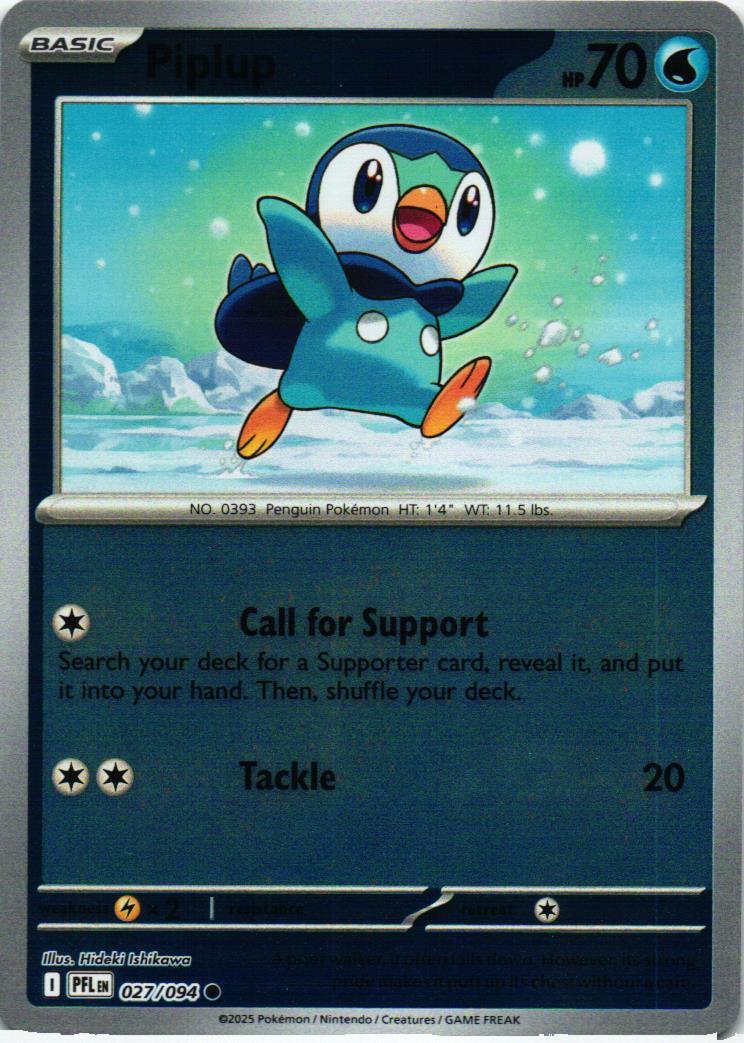 PFL Piplup 027/094 Phantasmal Flames English