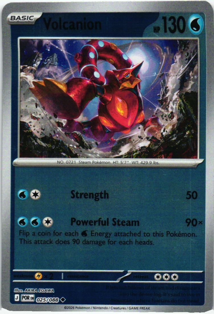 POR Volcanion 025/088 Perfect Order Uncommon English