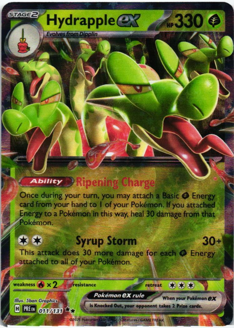 PRE Hydrapple ex 011/131 Prismatic Evolutions Double rare English