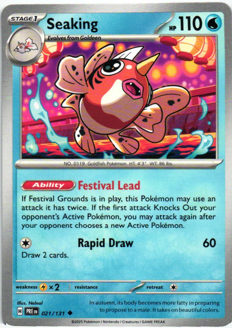 PRE Seaking 021/131 Prismatic Evolutions Uncommon English