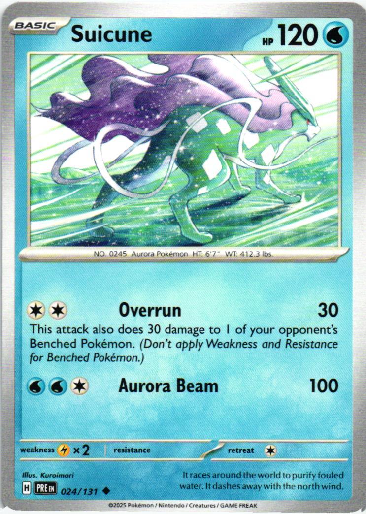 PRE Suicune 024/131 Prismatic Evolutions Uncommon English