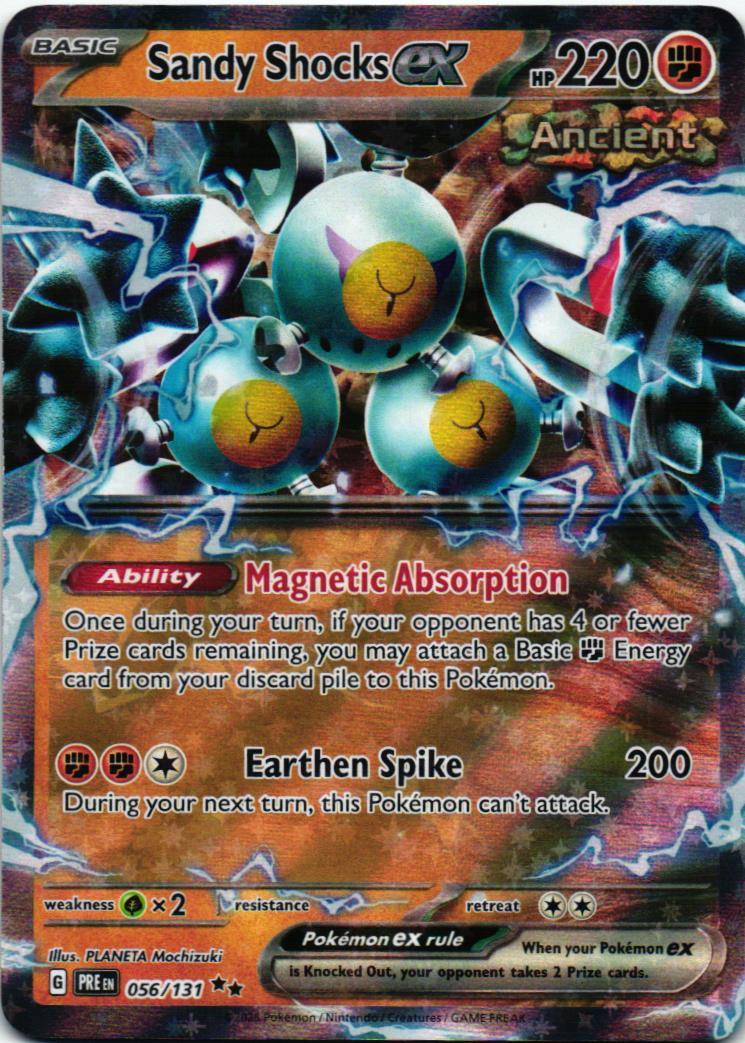 PRE Sandy Shocks ex 056/131 Prismatic Evolutions Double rare English