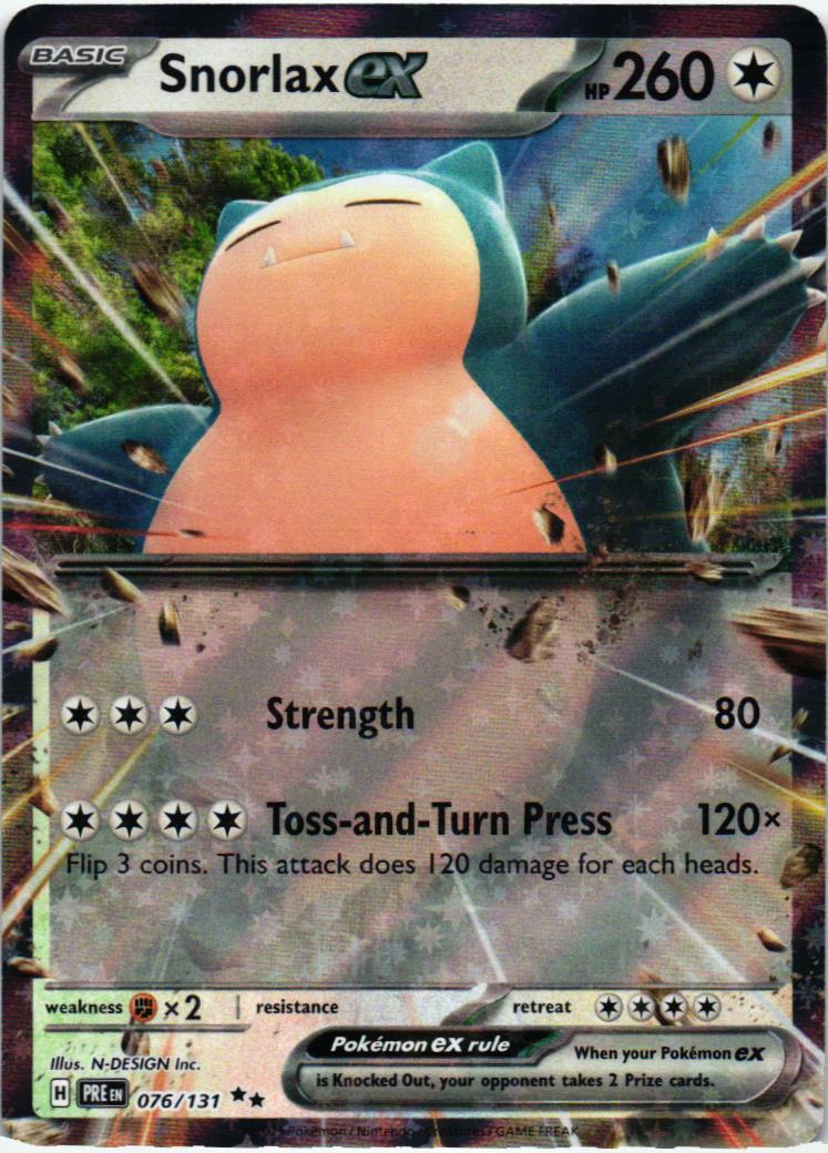 PRE Snorlax ex 076/131 Prismatic Evolutions English