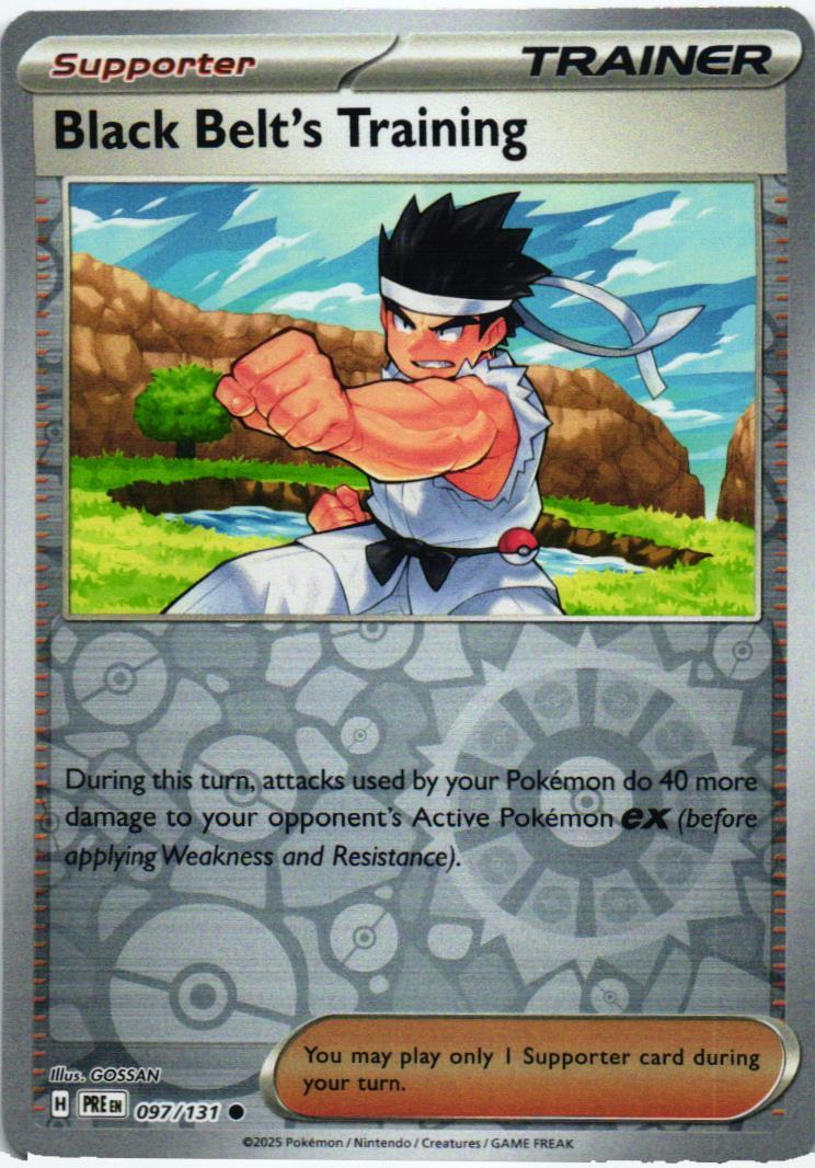 PRE Black Belt's Training 097/131 Prismatic Evolutions Common English