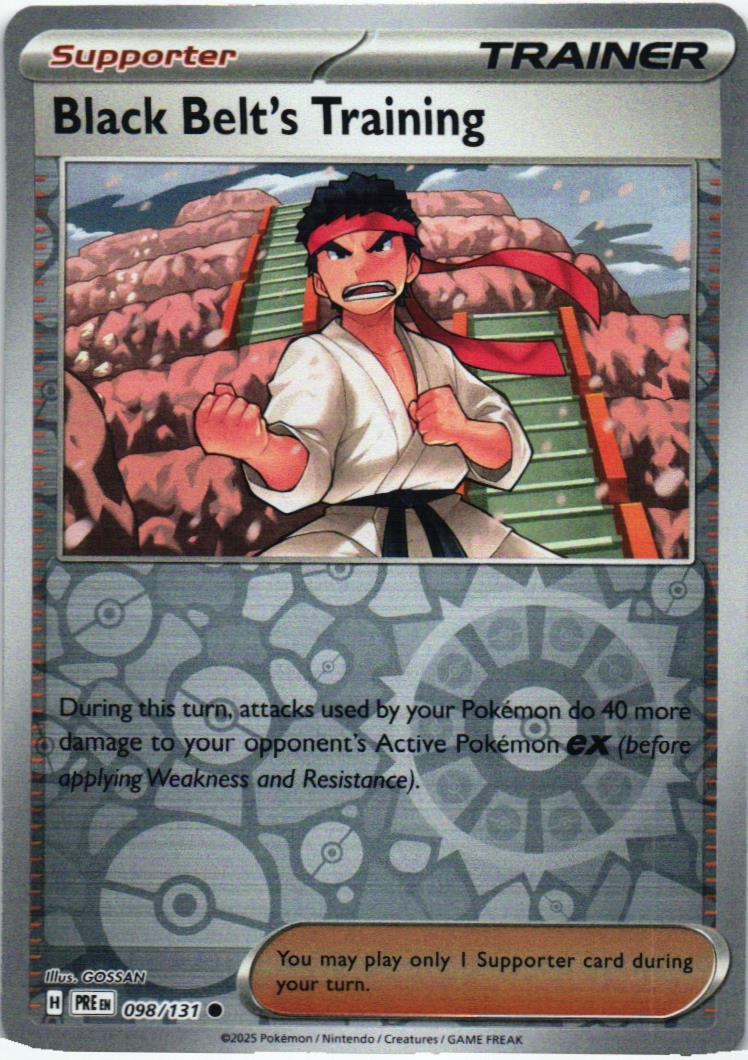PRE Black Belt's Training 098/131 Prismatic Evolutions Common English