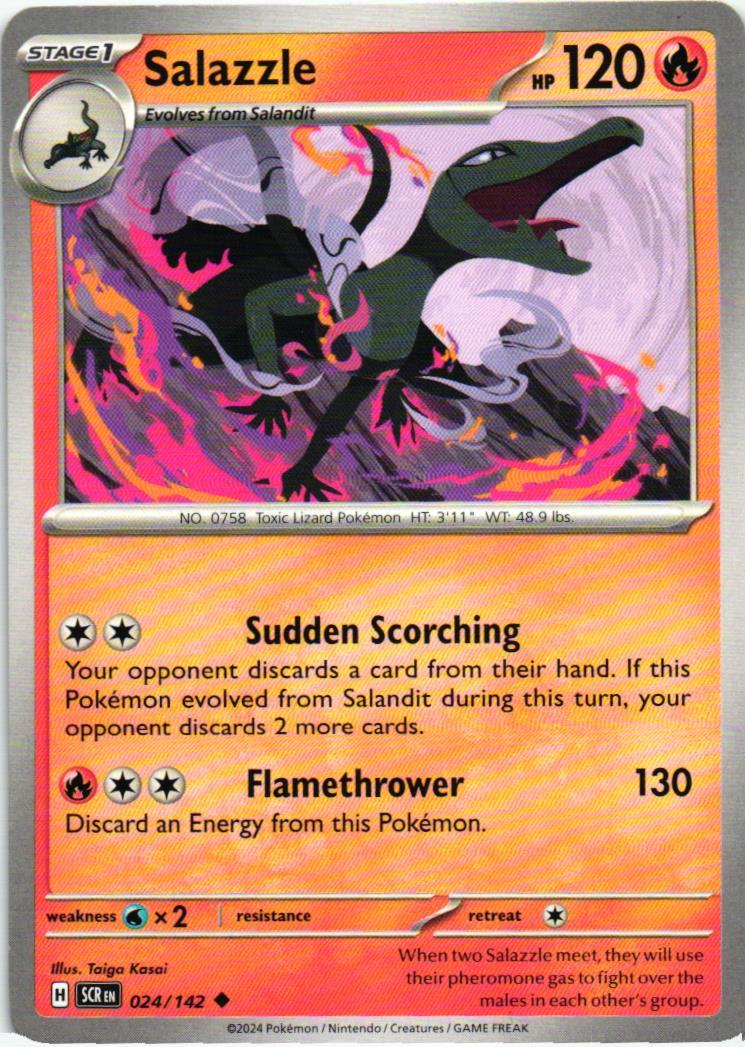 SCR Salazzle 024/142 Stellar Crown Uncommon English
