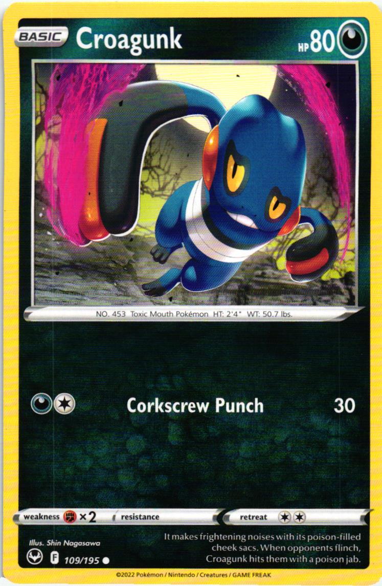 SIT Croagunk 109/195 Silver Tempest Common English