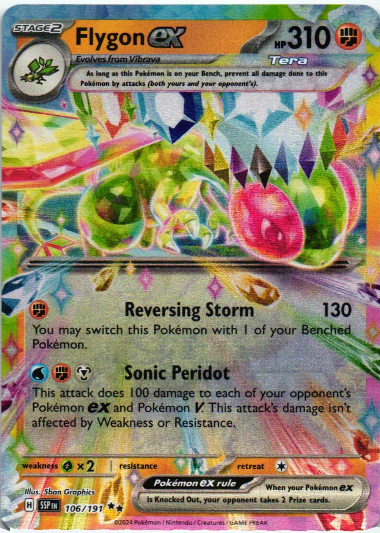 SSP Flygon ex 106/191 Surging Sparks Double rare English