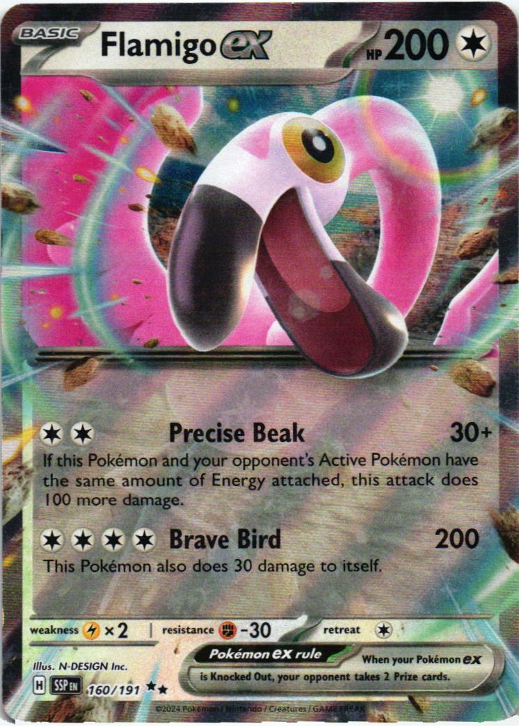 SSP Flamigo ex 160/191 Surging Sparks Double rare English