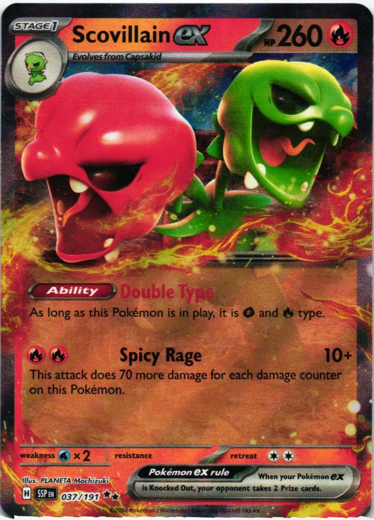 SSP Scovillain ex 037/191 Surging Sparks Double rare English